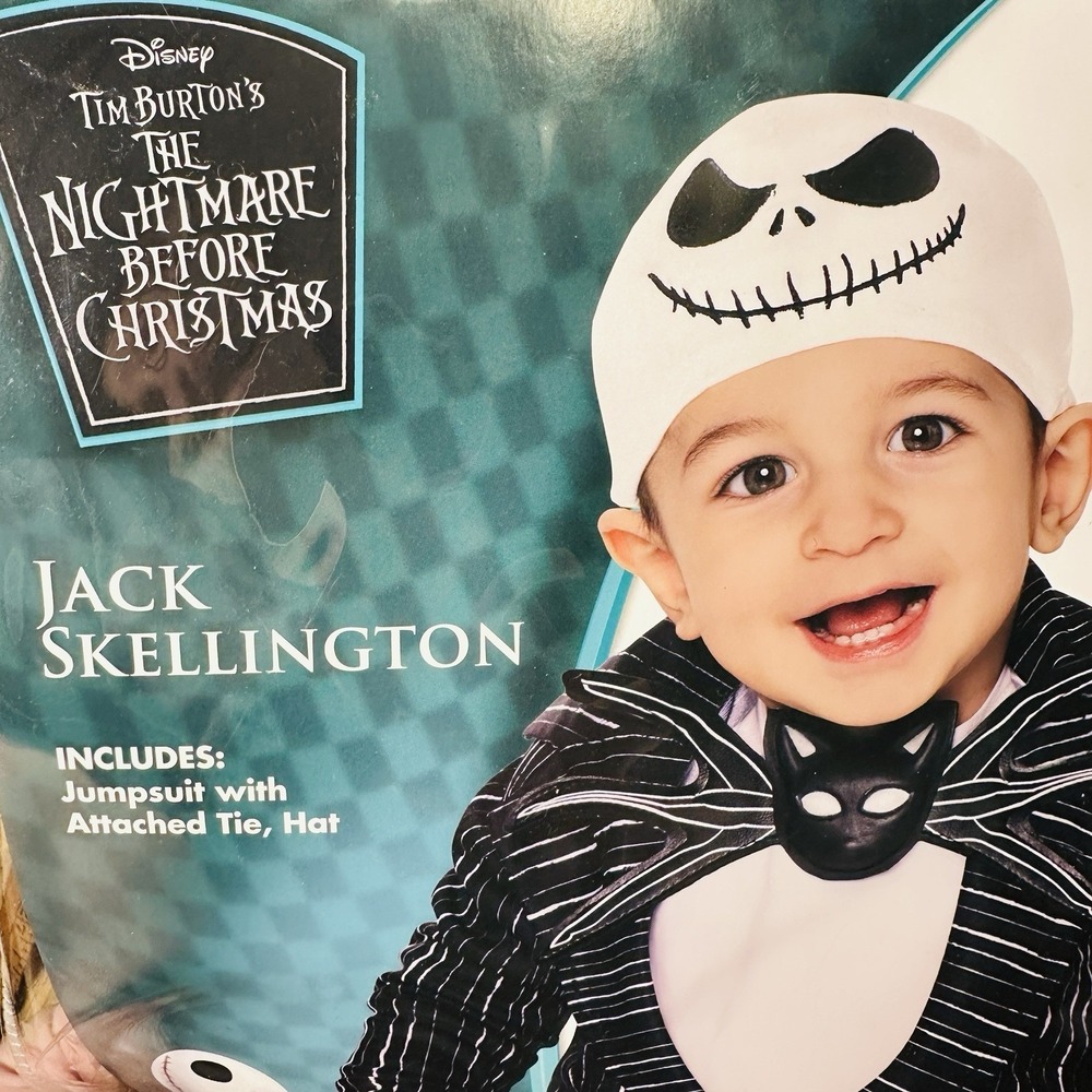 Disney The Nightmare Before Christmas Jack Skellington Baby Costume 0-6 Months - Picture 2 of 16